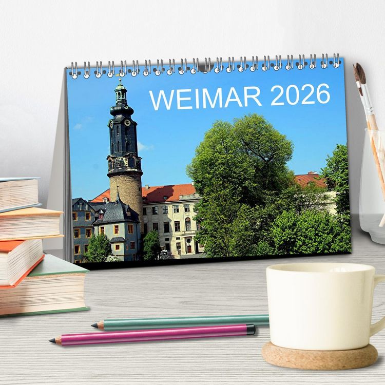 Produktbild: Weimar 2026 (Tischkalender 2026 DIN A5 quer), CALVENDO Monatskalender