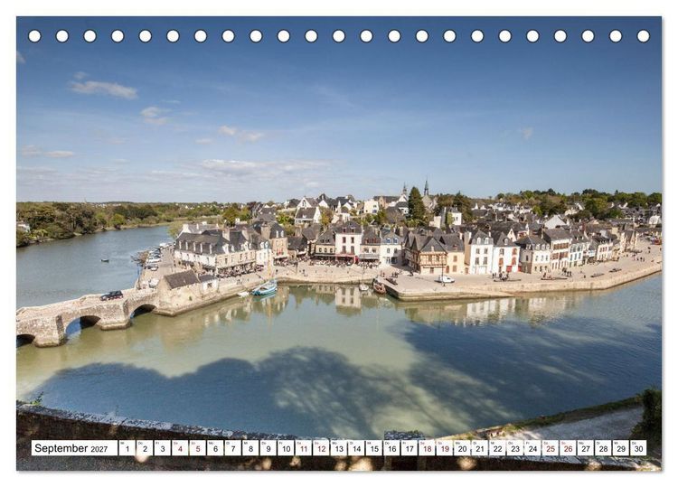 Produktbild: Hausbooturlaub Frankreich - Bretagne (Tischkalender 2027 DIN A5 quer), CALVENDO Monatskalender