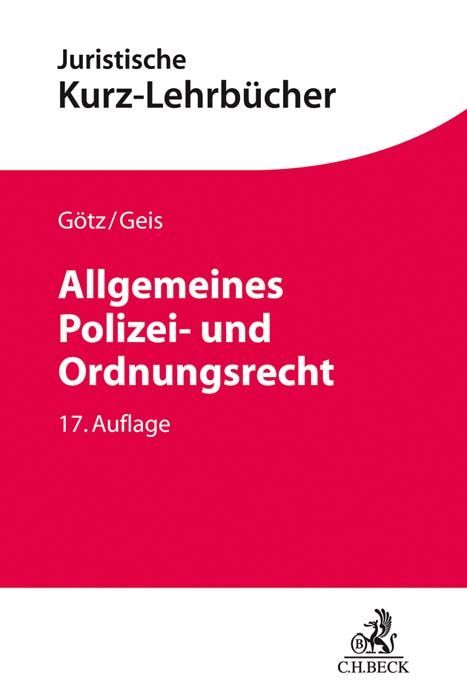 Produktbild: Allgemeines Polizei- und Ordnungsrecht