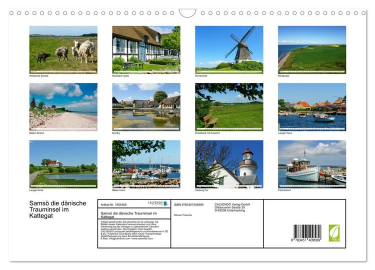 Produktbild: Sams&ouml; die d&auml;nische Trauminsel im Kattegat (Wandkalender 2026 DIN A3 quer), CALVENDO Monatskalender