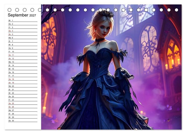 Produktbild: Geheimnisvolle Frauenportr&auml;ts (Tischkalender 2027 DIN A5 quer), CALVENDO Monatskalender