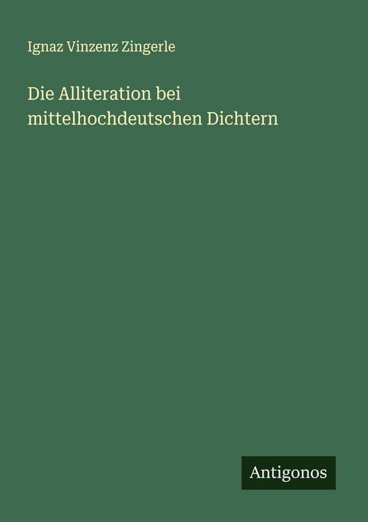 Produktbild: Die Alliteration bei mittelhochdeutschen Dichtern
