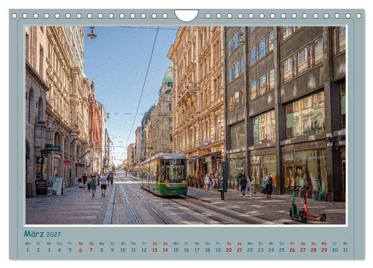Produktbild: HELSINKI CITY (Wandkalender 2027 DIN A4 quer), CALVENDO Monatskalender