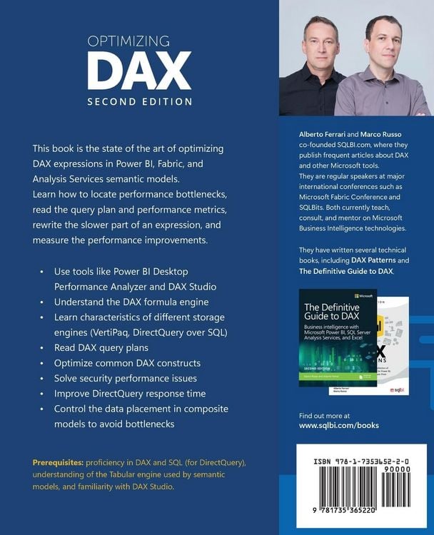 Produktbild: Optimizing DAX