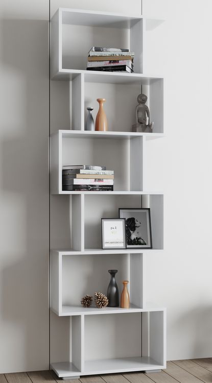 Produktbild: Holz Raumteiler Stand Regal Deko B&uuml;cher Palusa L