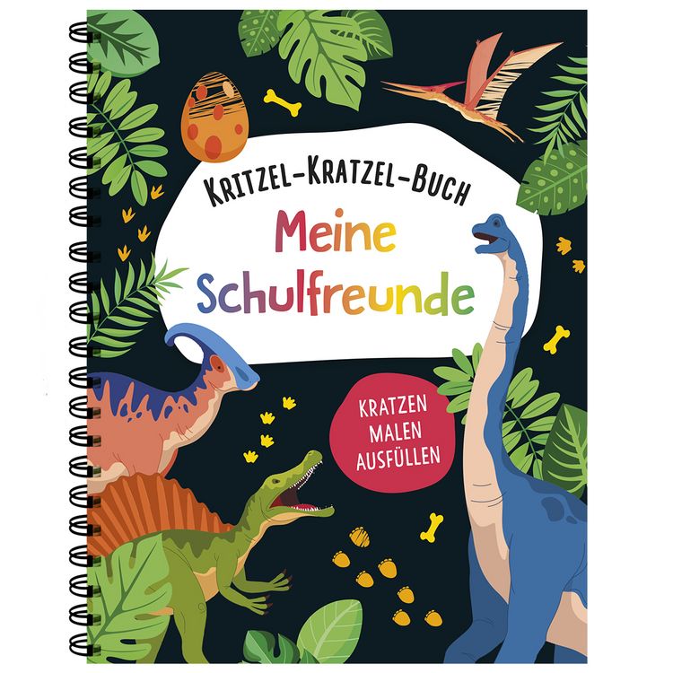 Produktbild: Kritzel-Kratzel-Buch Meine Schulfreunde (Dinos)