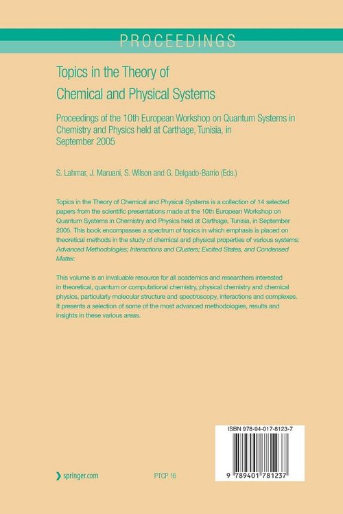 Produktbild: Topics in the Theory of Chemical and Physical Systems