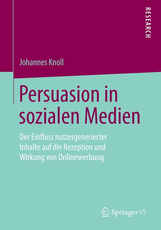 Produktbild: Persuasion in sozialen Medien