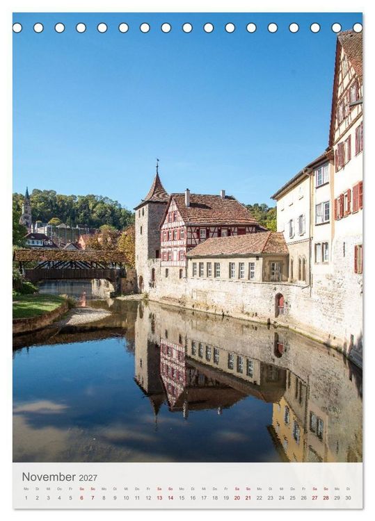 Produktbild: Schw&auml;bisch Hall am Kocher (Tischkalender 2027 DIN A5 hoch), CALVENDO Monatskalender