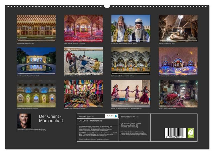 Produktbild: Der Orient - M&auml;rchenhaft (hochwertiger Premium Wandkalender 2026 DIN A2 quer), Kunstdruck in Hochglanz