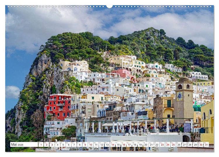 Produktbild: Italien - Inselparadiese von Capri bis Alicudi (hochwertiger Premium Wandkalender 2026 DIN A2 quer), Kunstdruck in Hochglanz