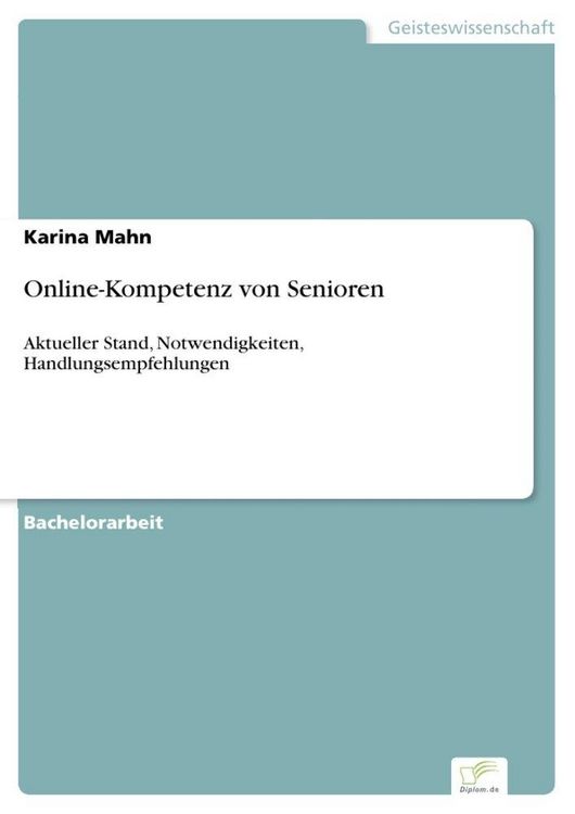 Produktbild: Online-Kompetenz von Senioren