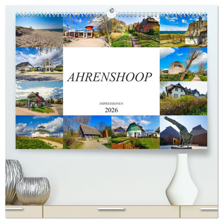 Produktbild: Ahrenshoop Impressionen (hochwertiger Premium Wandkalender 2026 DIN A2 quer), Kunstdruck in Hochglanz
