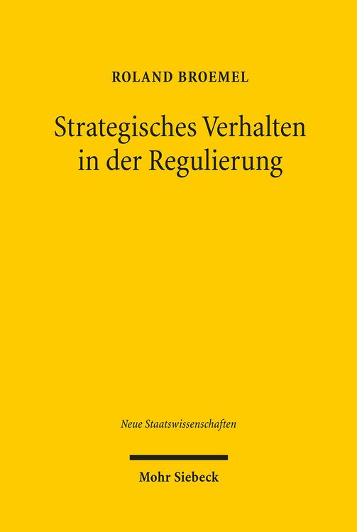 Produktbild: Strategisches Verhalten in der Regulierung
