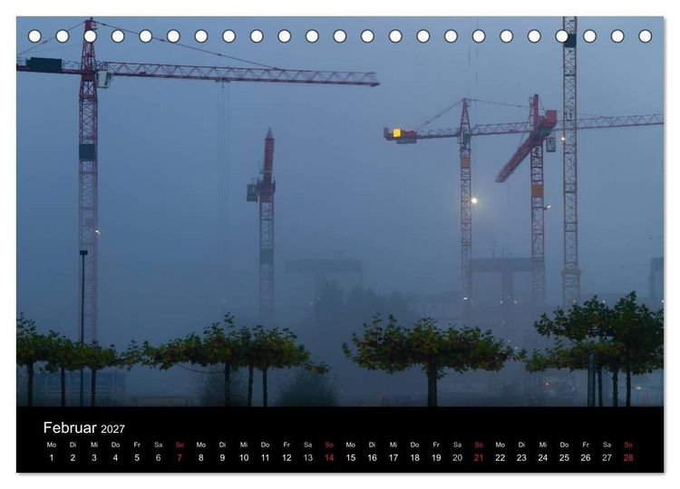 Produktbild: Baustellen (Tischkalender 2027 DIN A5 quer), CALVENDO Monatskalender