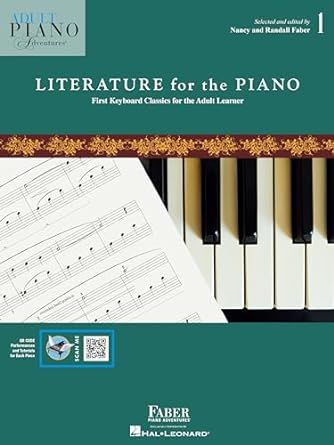 Produktbild: Adult Piano Adventures: Literature for the Piano - Book 1 First Keyboard Classics for the Adult Learner Classical Piano Repertoire Method Book with Qr Code Online Resources Faber Piano Method