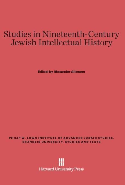 Produktbild: Studies in Nineteenth-Century Jewish Intellectual History