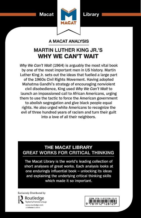 Produktbild: An Analysis of Martin Luther King Jr.'s Why We Can't Wait