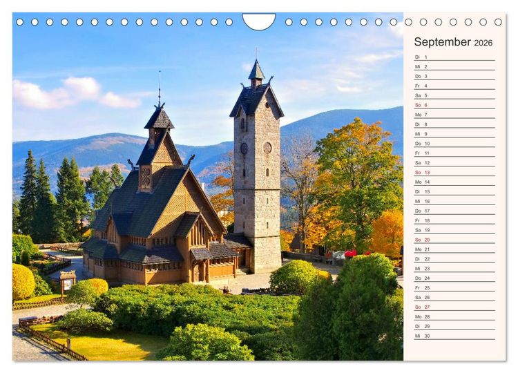 Produktbild: Riesengebirge - Zwischen Schlesien und B&ouml;hmen (Wandkalender 2026 DIN A4 quer), CALVENDO Monatskalender