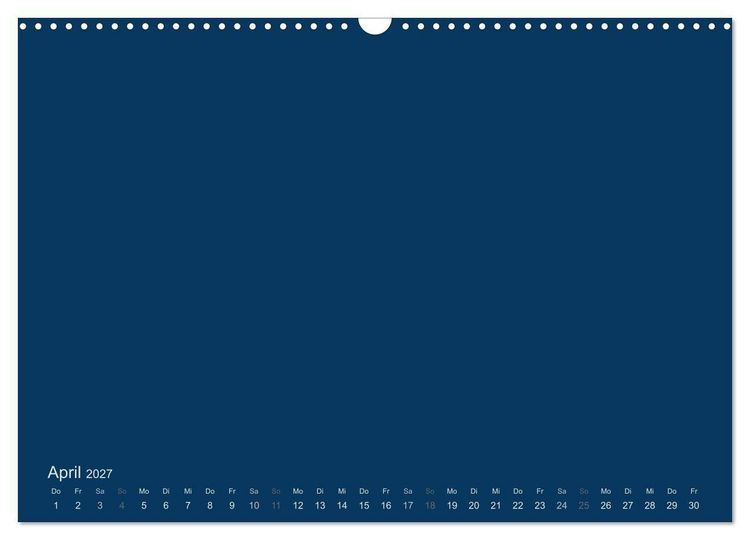 Produktbild: Bastelkalender - Dunkelblau (Wandkalender 2027 DIN A3 quer), CALVENDO Monatskalender