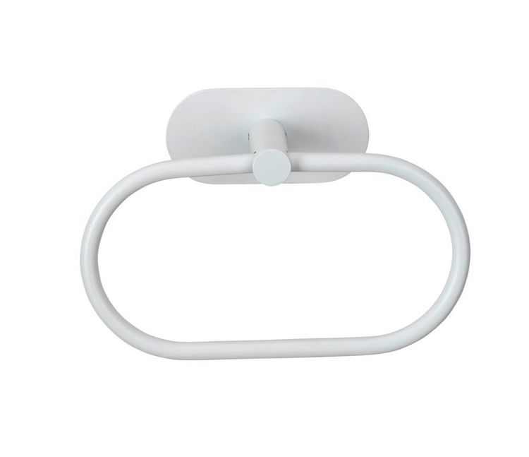 Produktbild: Turbo-Loc&reg; Handtuchring Mod. Orea White matt, aus rostfreiem Edelstahl