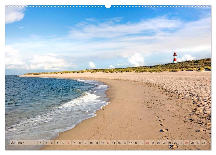 Produktbild: STRANDLUST Nordseeinsel Sylt (Wandkalender 2027 DIN A2 quer), CALVENDO Monatskalender