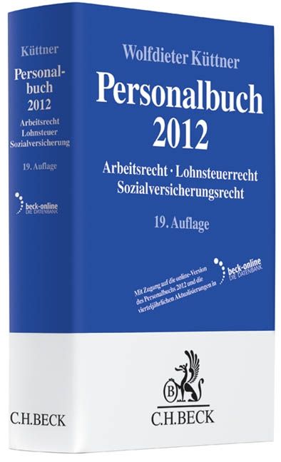 Produktbild: Personalbuch 2012