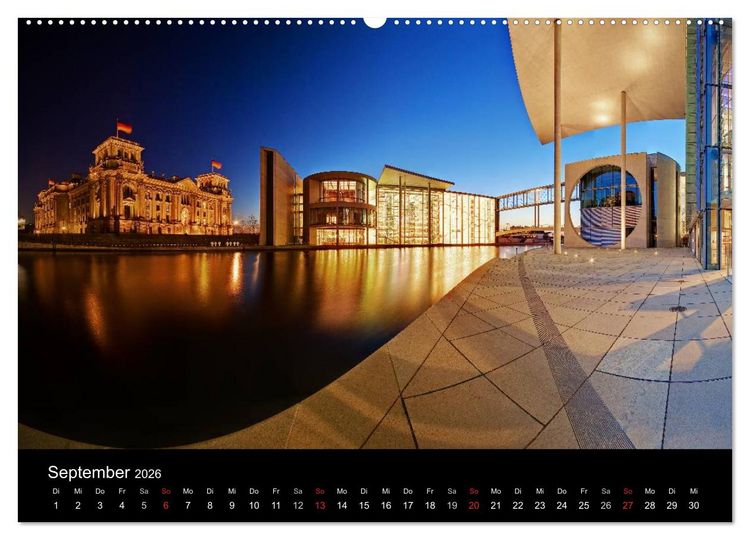 Produktbild: Berliner Stadtansichten (hochwertiger Premium Wandkalender 2026 DIN A2 quer), Kunstdruck in Hochglanz