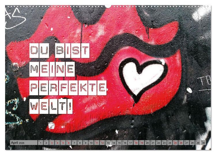 Produktbild: F&uuml;r meinen Lieblingsmenschen (hochwertiger Premium Wandkalender 2026 DIN A2 quer), Kunstdruck in Hochglanz