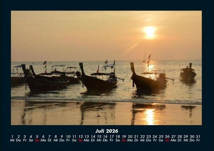 Produktbild: Bootskalender 2026 Fotokalender DIN A4