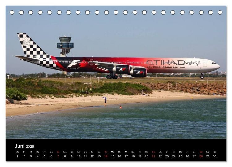 Produktbild: Faszination Fliegerei (Tischkalender 2026 DIN A5 quer), CALVENDO Monatskalender