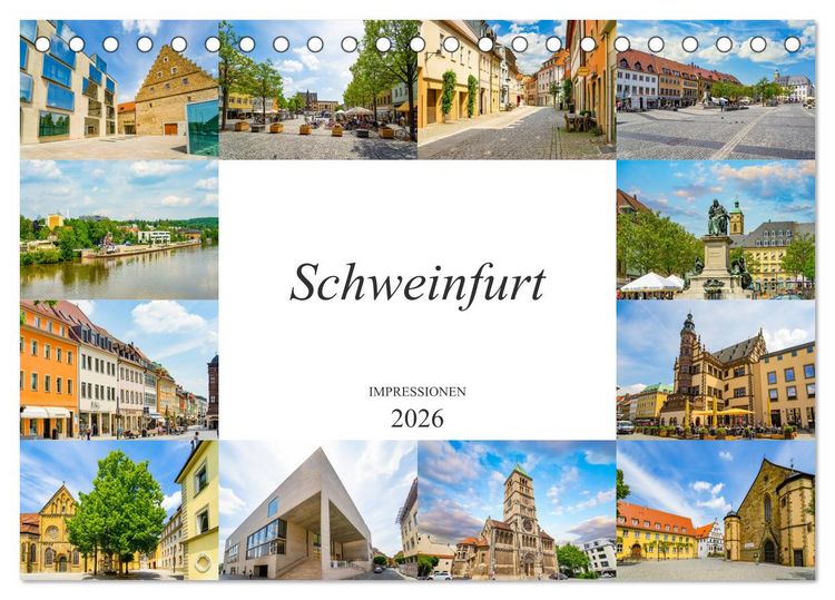 Produktbild: Schweinfurt Impressionen (Tischkalender 2026 DIN A5 quer), CALVENDO Monatskalender