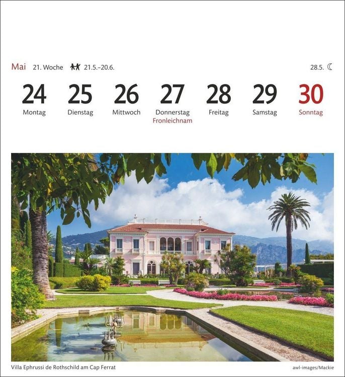 Produktbild: Provence Sehnsuchtskalender 2027 - Wochenkalender mit 53 Postkarten