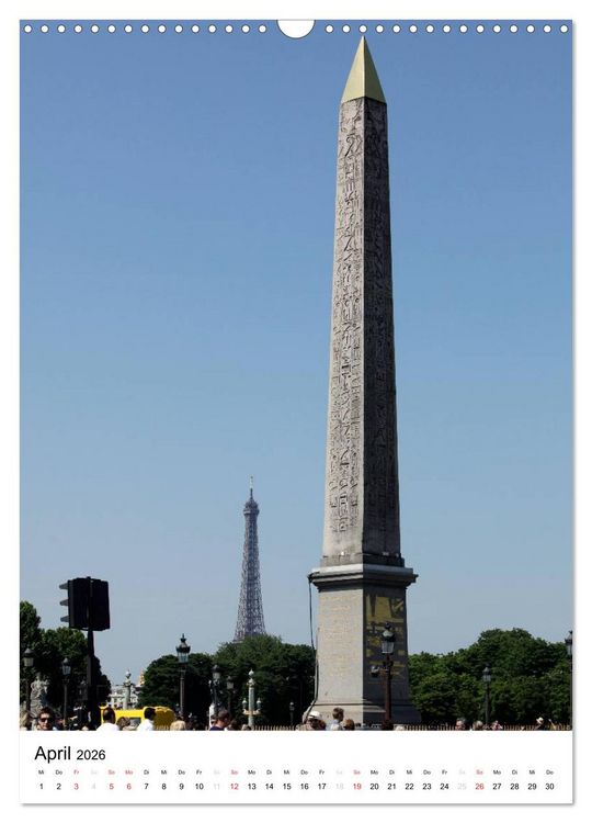 Produktbild: Unterwegs in Paris (Wandkalender 2026 DIN A3 hoch), CALVENDO Monatskalender
