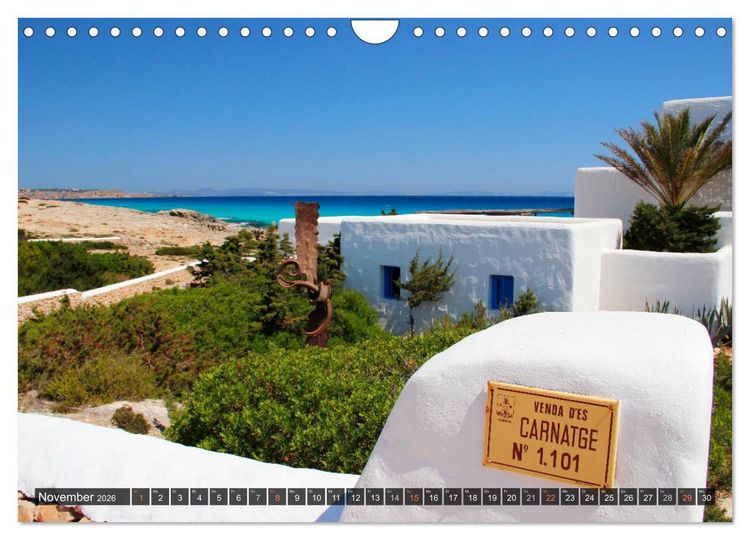 Produktbild: Formentera - Urlaub f&uuml;r die Seele (Wandkalender 2026 DIN A4 quer), CALVENDO Monatskalender