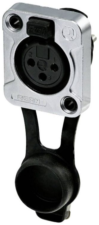Produktbild: Rean AV RRX3F-Z-000-1 XLR-Steckverbinder Buchse, Einbau Polzahl: 3 1St.