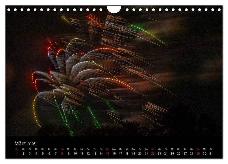 Produktbild: Das Feuerwerk (Wandkalender 2026 DIN A4 quer), CALVENDO Monatskalender