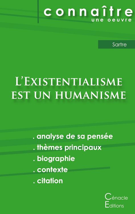 Produktbild: Fiche de lecture L'Existentialisme est un humanisme de Jean-Paul Sartre (analyse litt&eacute;raire de r&eacute;f&eacute;rence et r&eacute;sum&eacute; complet)