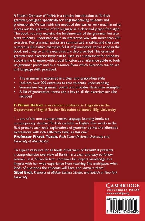 Produktbild: A Student Grammar of Turkish