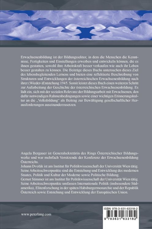 Produktbild: Zur Entwicklung der Erwachsenenbildung in &Ouml;sterreich nach 1945