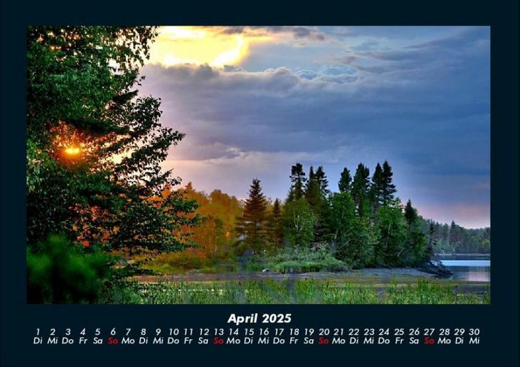 Produktbild: Landschaftskalender 2025 Fotokalender DIN A4