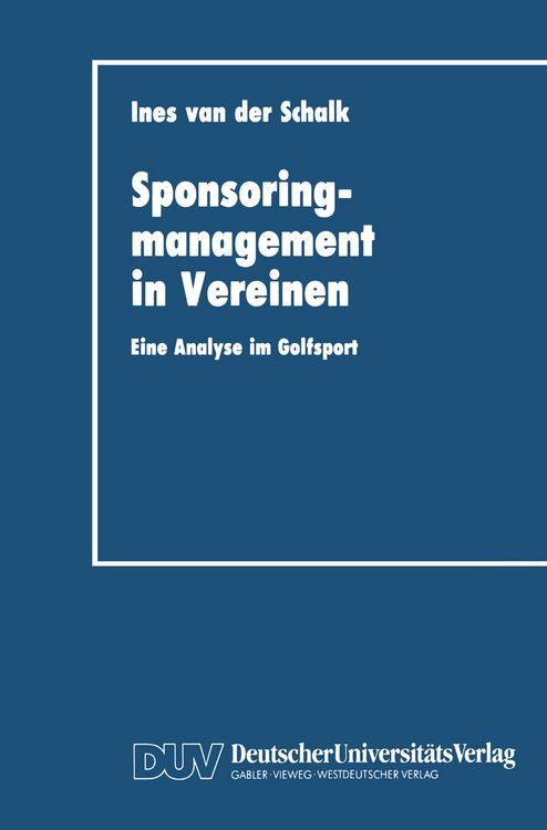 Produktbild: Sponsoringmanagement in Vereinen