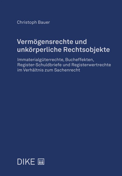 Produktbild: Verm&ouml;gensrechte und unk&ouml;rperliche Rechtsobjekte