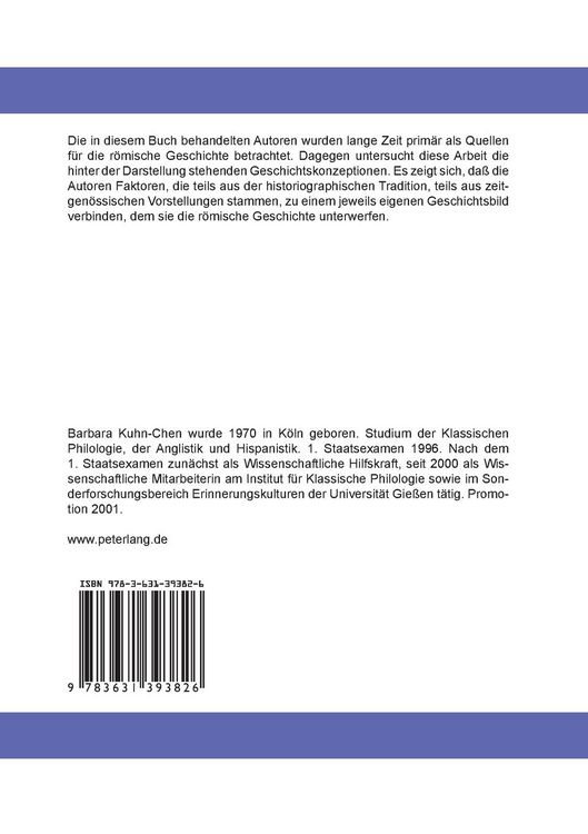 Produktbild: Geschichtskonzeptionen griechischer Historiker im 2. und 3. Jahrhundert n. Chr.