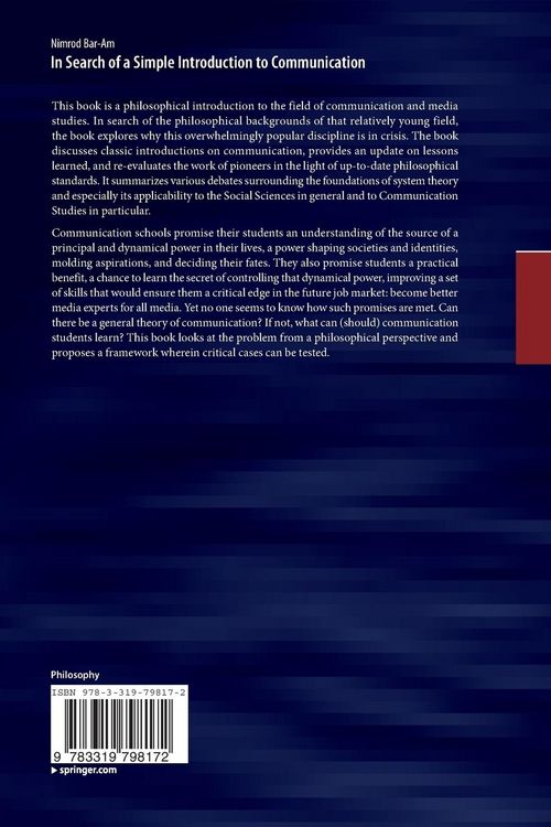 Produktbild: In Search of a Simple Introduction to Communication
