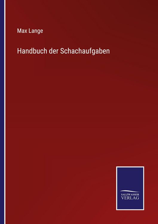 Produktbild: Handbuch der Schachaufgaben