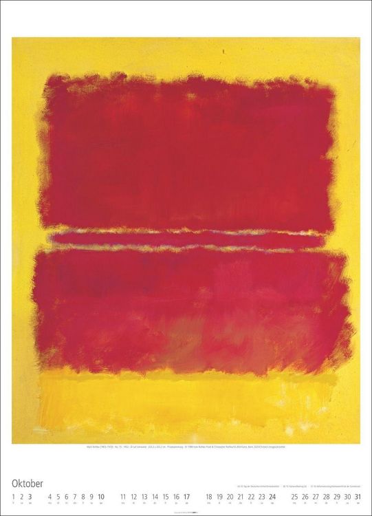 Produktbild: Mark Rothko Kalender 2027