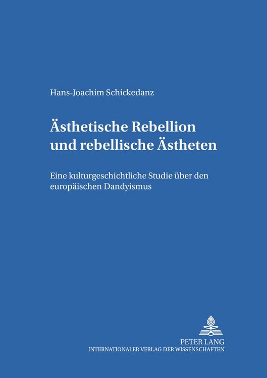 Produktbild: &Auml;sthetische Rebellion und rebellische &Auml;stheten