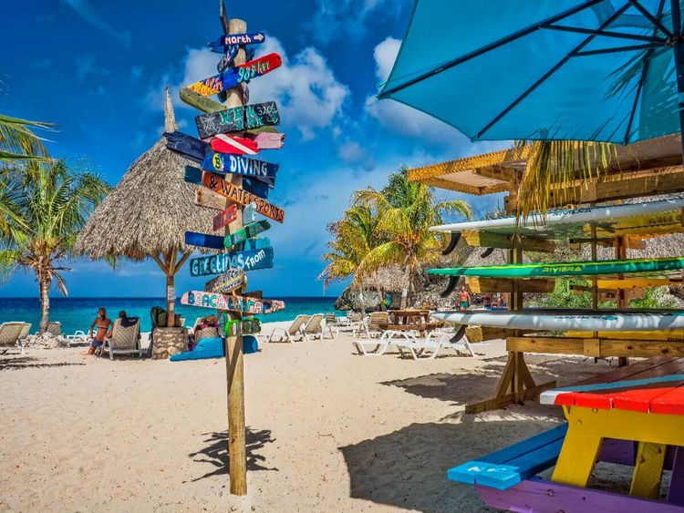 Produktbild: CALVENDO Puzzle Cura&ccedil;ao - bunte Insel in der Karibik | 1000 Teile Lege-Gr&ouml;&szlig;e 64x48cm Foto-Puzzle f&uuml;r gl&uuml;ckliche Stunden