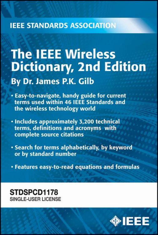 Produktbild: The IEEE Wireless Dictionary, Second Edition